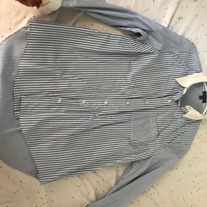 Blued button down shirt